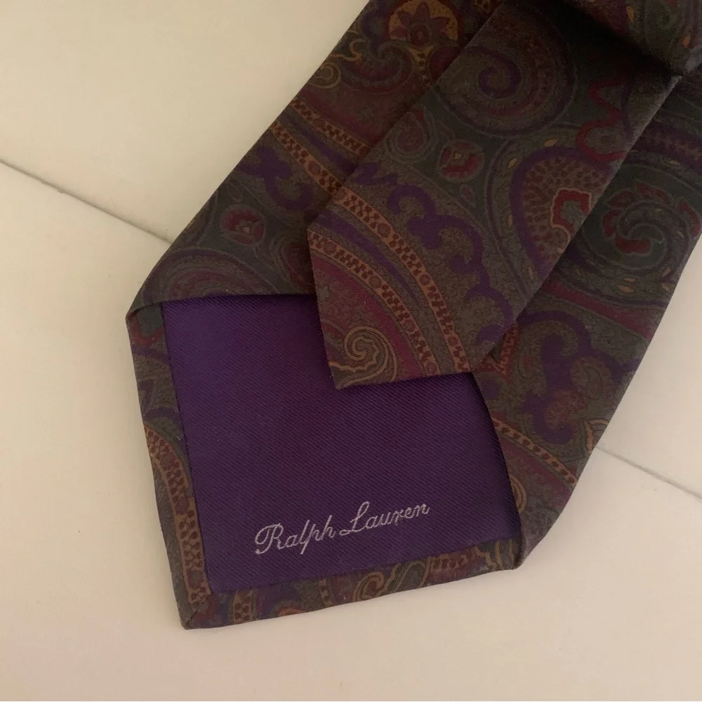 Ralph Lauren Paisley Silk Tie